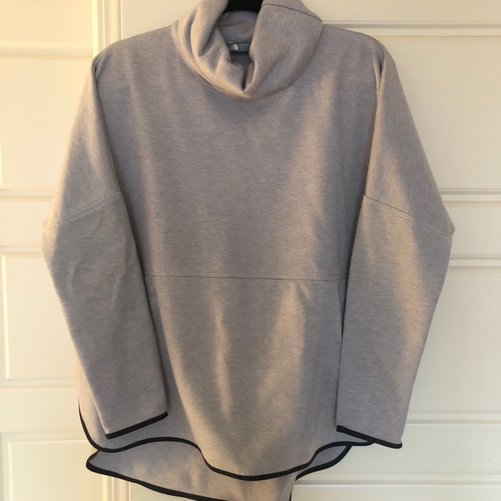 North Face Gray Sweatshirt with side slits S-M